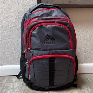 RBX Charcoal and Crimson Men's Backpack